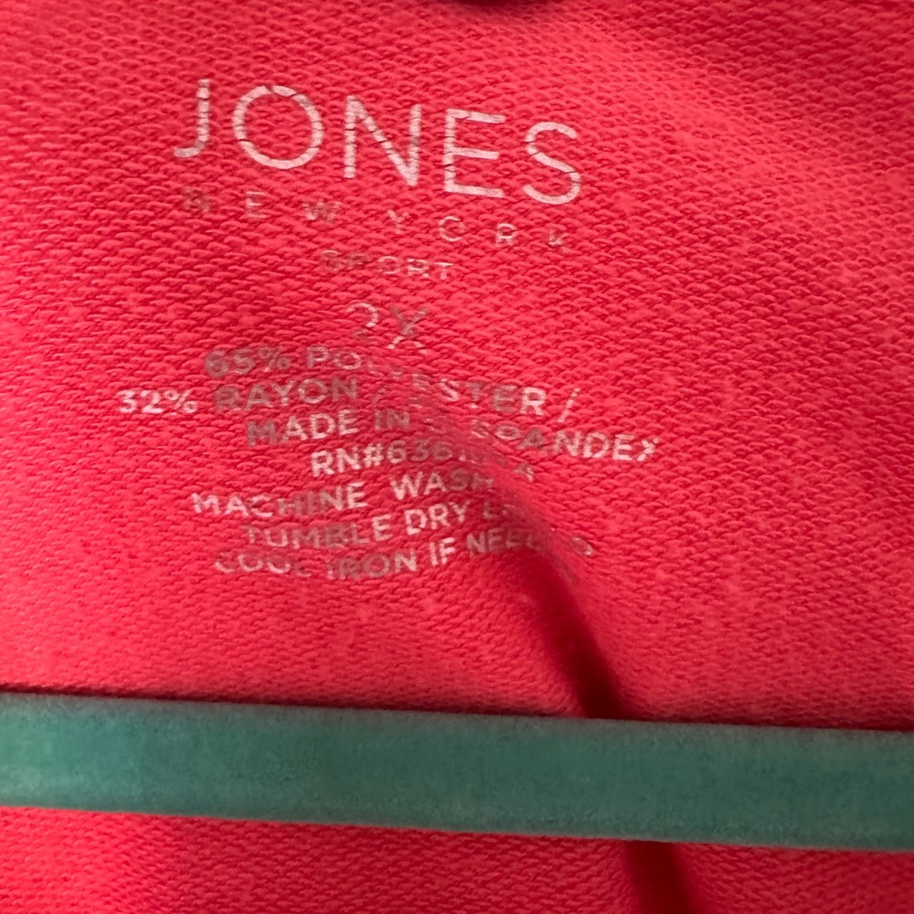 Jones New York Red Polo Shirt